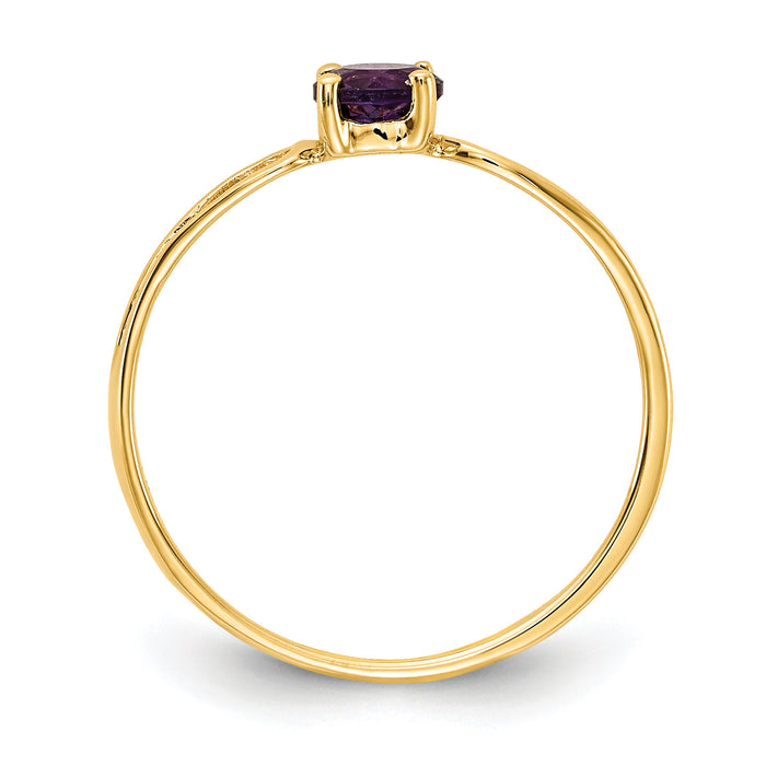 14k Amethyst ring-X9674AM