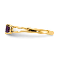 14k Amethyst ring-X9674AM