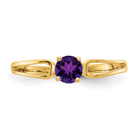 14k Amethyst ring-X9674AM
