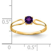 14k Amethyst ring-X9674AM