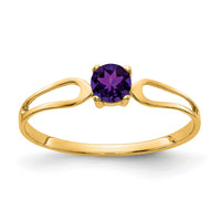 14k Amethyst ring-X9674AM