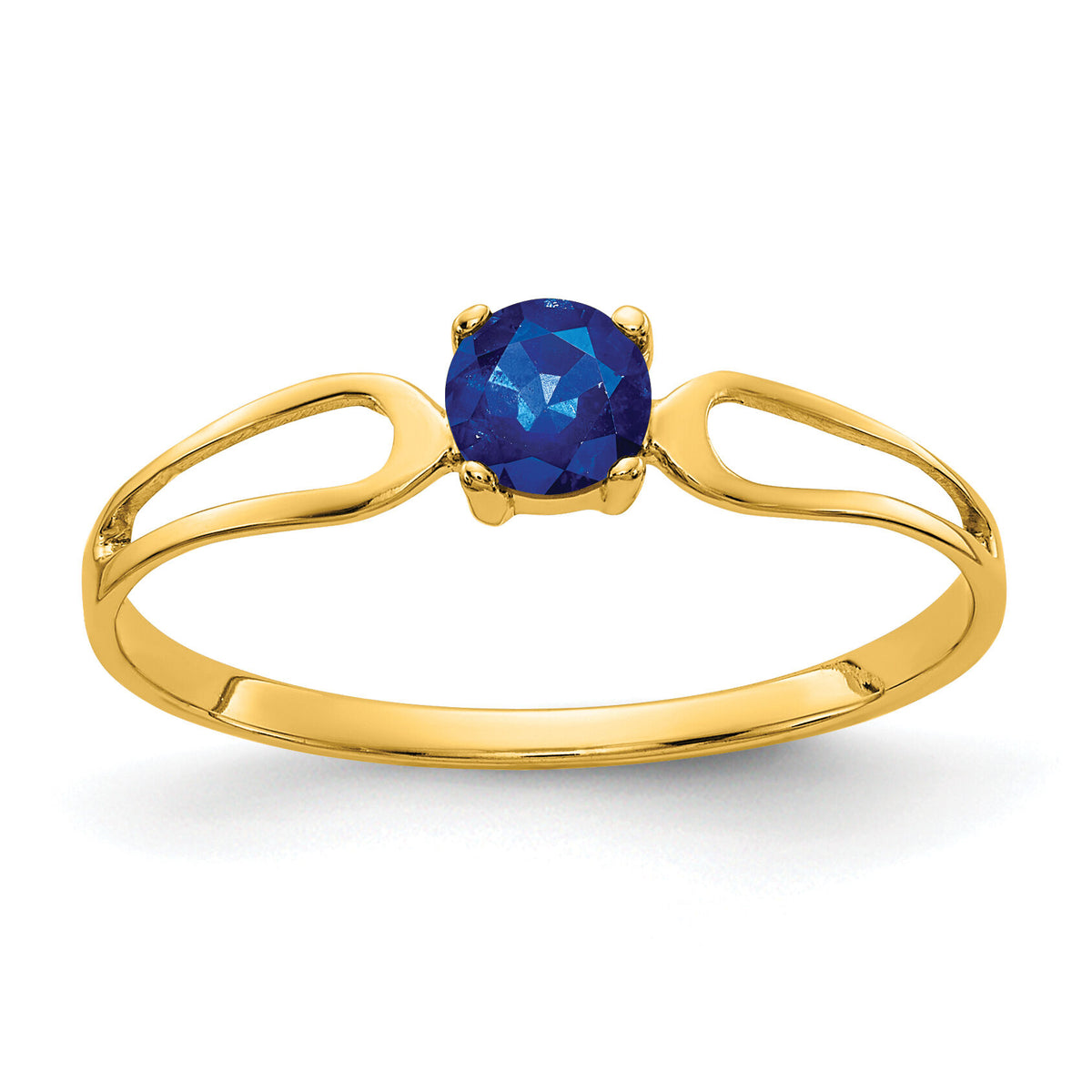 14k 4mm Sapphire ring-X9674S