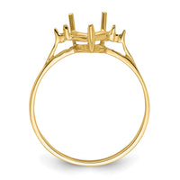 14k Polished 7mm Heart Gemstone Ring Mounting-X9682
