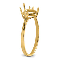 14k Polished 7mm Heart Gemstone Ring Mounting-X9682