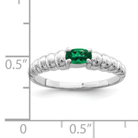 14k White Gold 5x3mm Oval Mount St. Helens ring-X9711MS