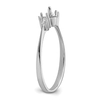 14k White Gold Polished Diamond & Pearl Ring Mounting-X9742