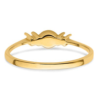 14k Polished Diamond & Pearl Ring Mounting-X9754
