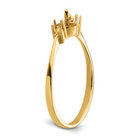 14k Polished Diamond & Pearl Ring Mounting-X9754