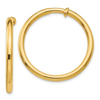 14k Non-Pierced Hoop Earrings-X99
