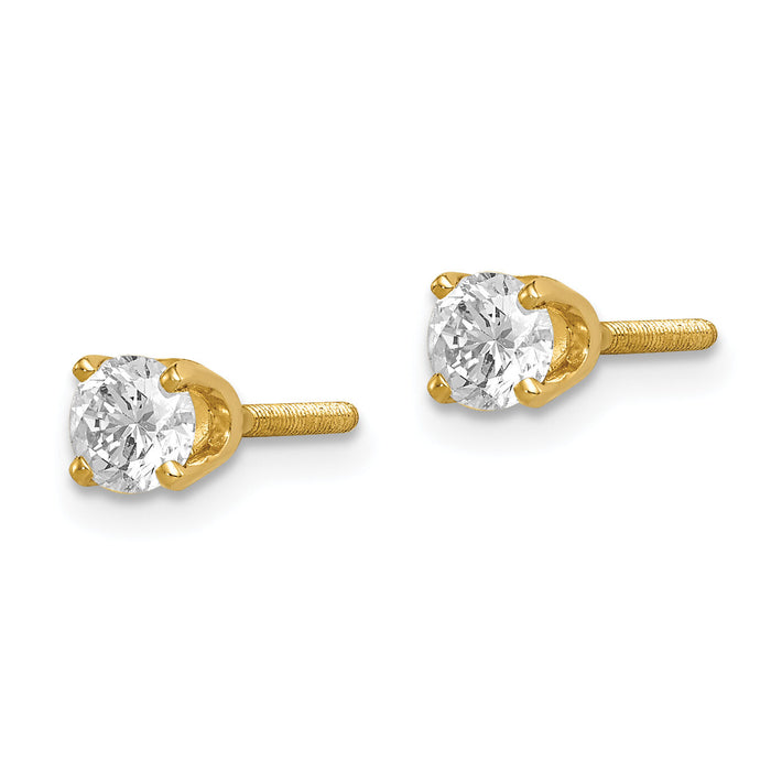 14k Single Stud Diamond Earring-XA11AA-S