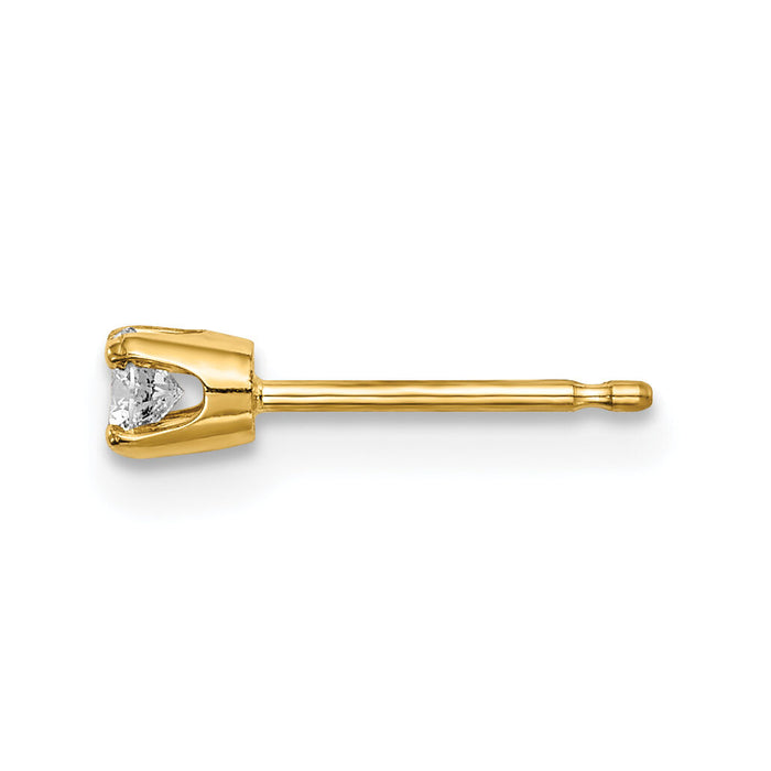 14k Single Stud Diamond Earring-XA3AA-S