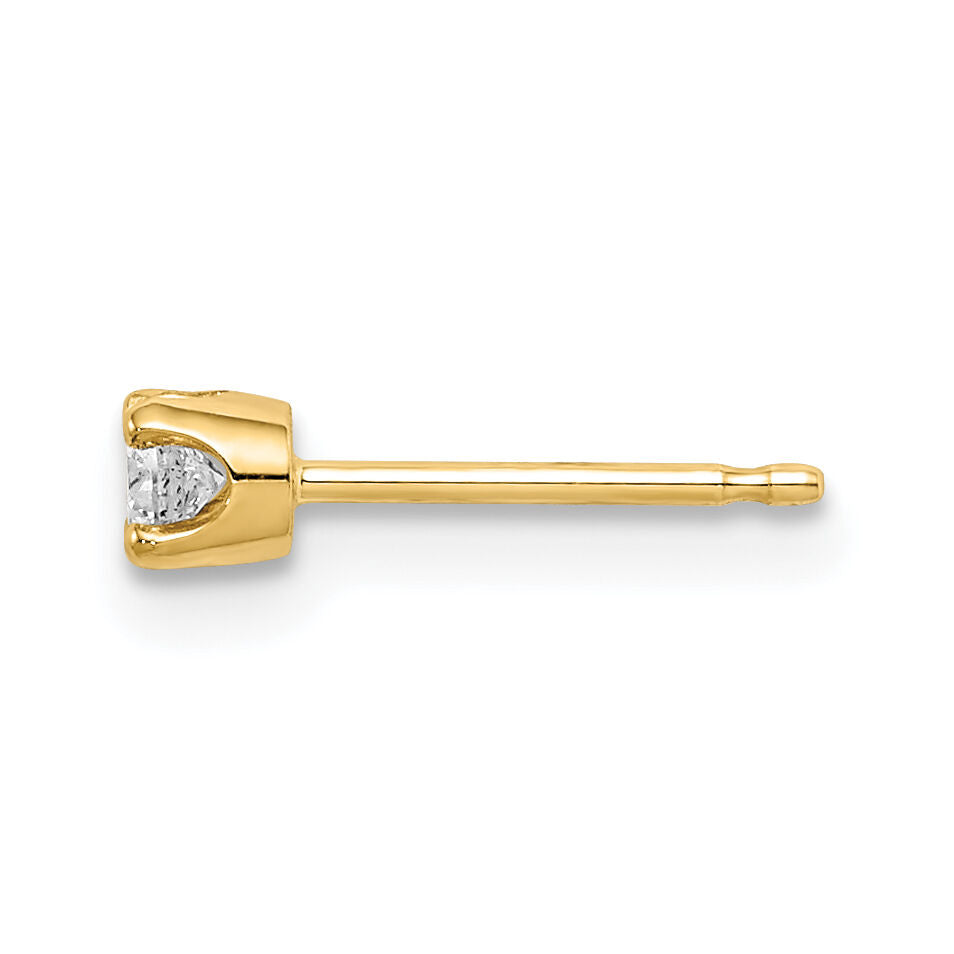 14k Single Stud Diamond Earring-XA4AA-S