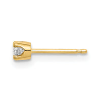 14k Single Stud Diamond Earring-XA4AA-S