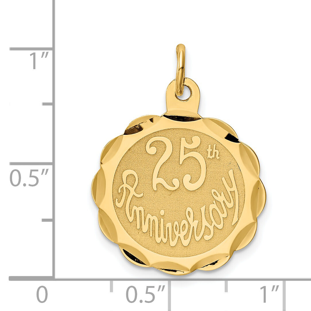 14k 25th ANNIVERSARY Disc Charm-XAC13