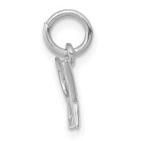 14k White Gold Polished Butterfly Charm-XAC138W