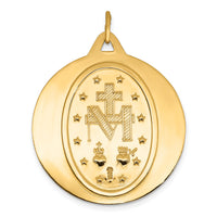 14k Miraculous Medal Pendant-XAC209