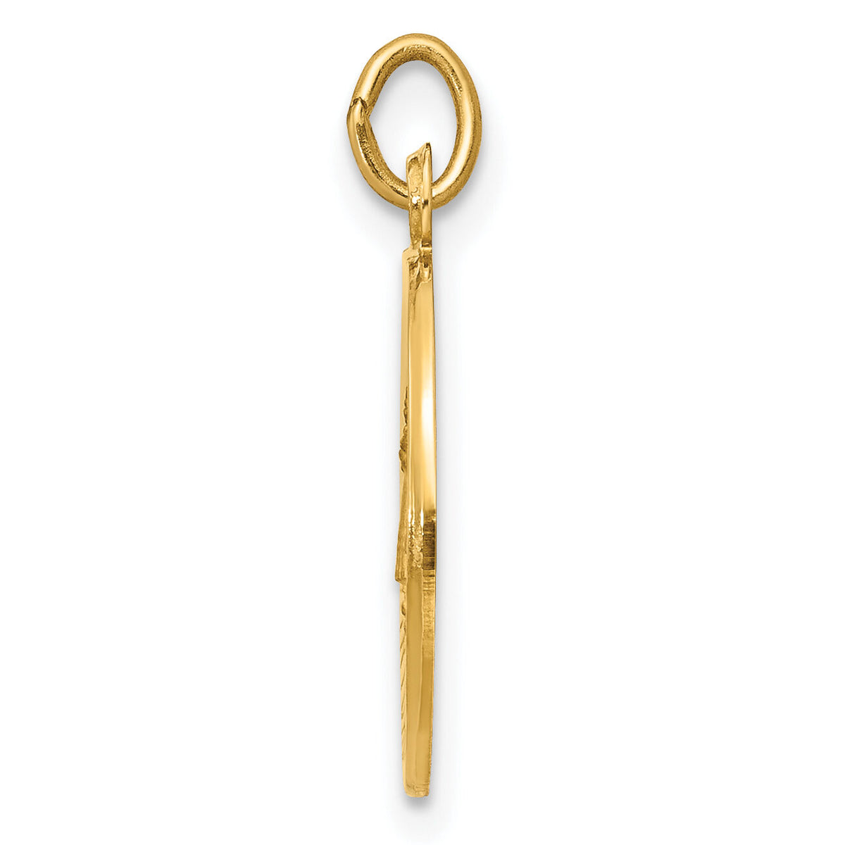 14k Caridad Del Cobre Medal Pendant-XAC214