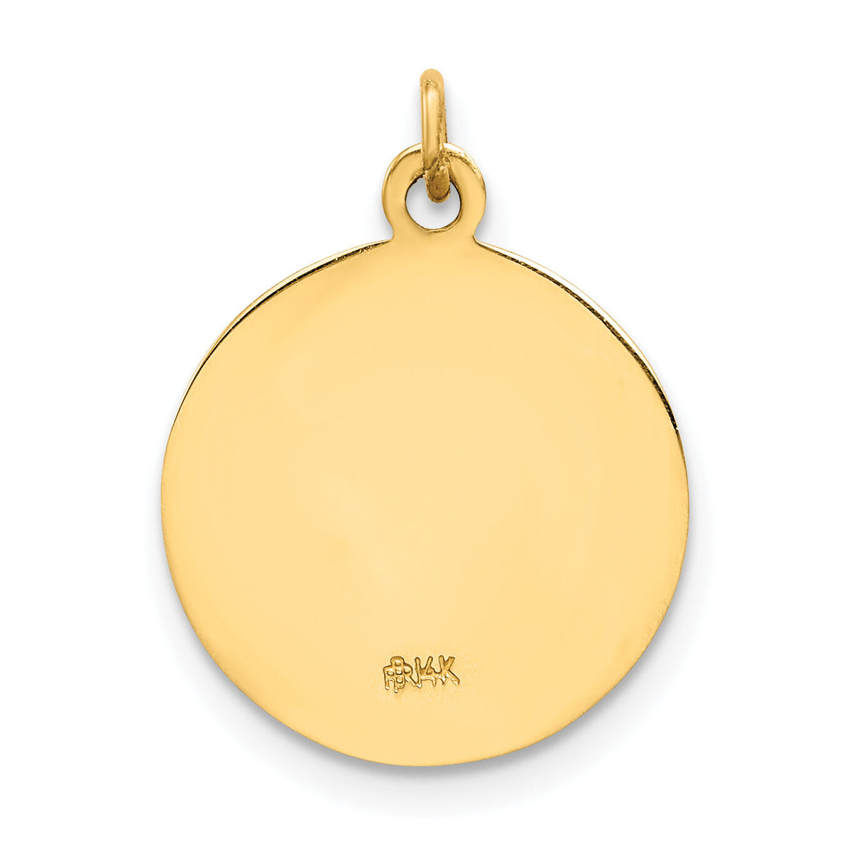 14k Caridad Del Cobre Medal Pendant-XAC214