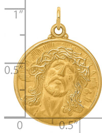 14k Jesus Medal Pendant-XAC222
