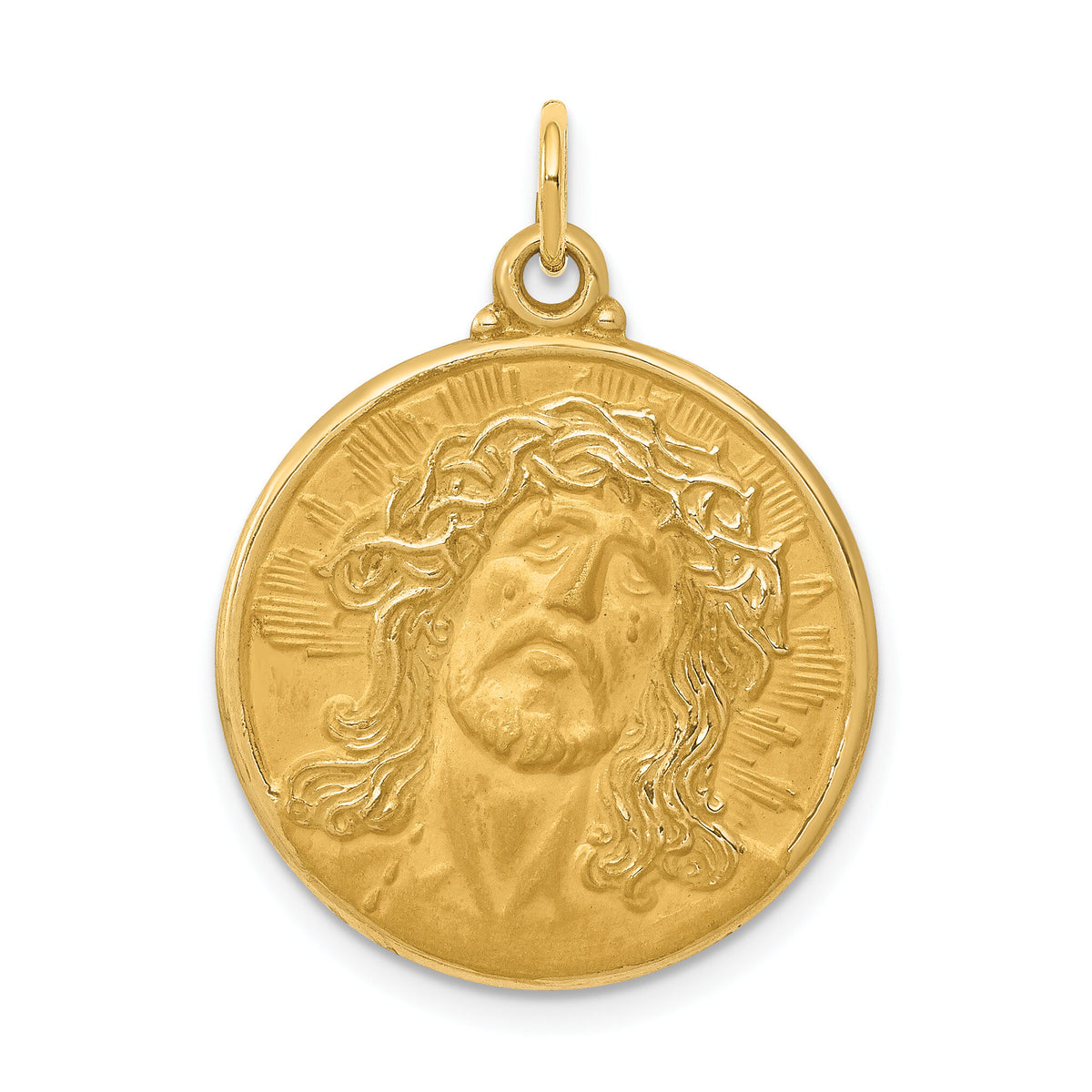 14k Jesus Medal Pendant-XAC222