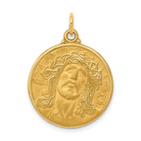 14k Jesus Medal Pendant-XAC222