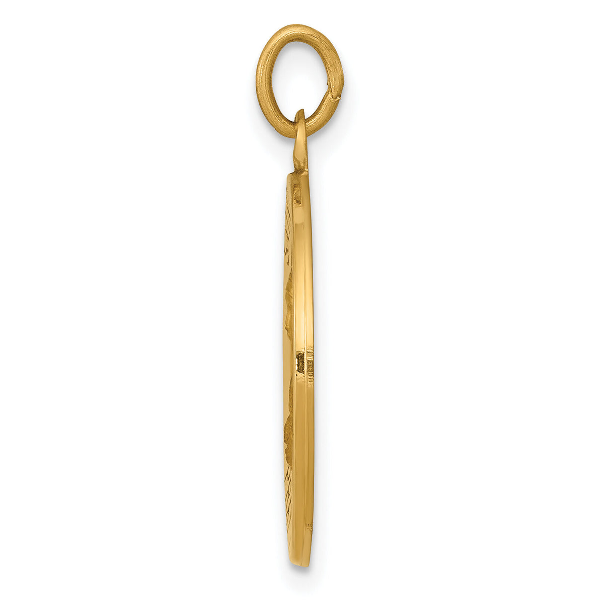 14k Saint Theresa Medal Charm-XAC224