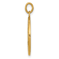 14k Saint Theresa Medal Charm-XAC224
