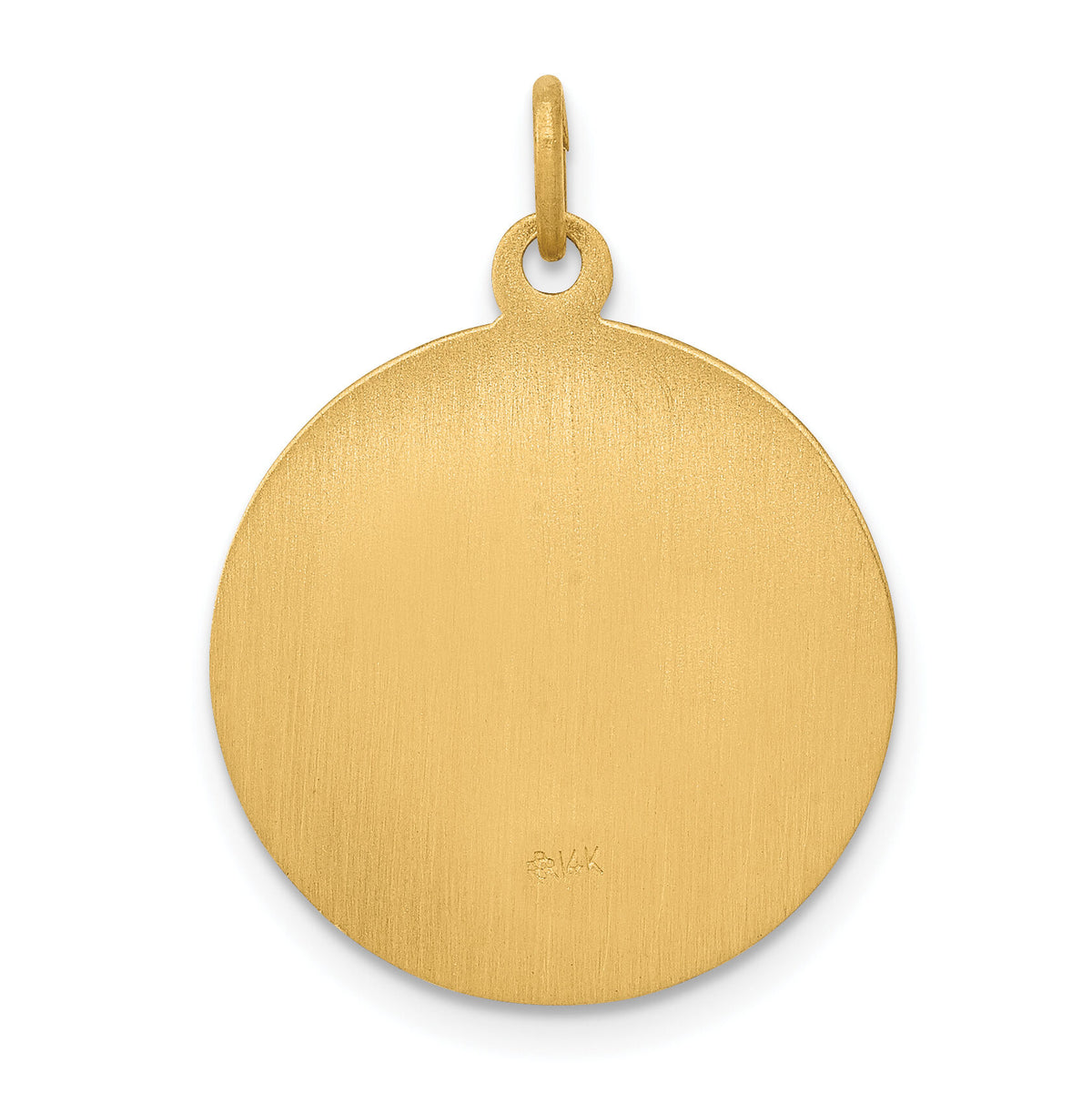 14k Saint Theresa Medal Charm-XAC224