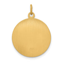 14k Saint Theresa Medal Charm-XAC224