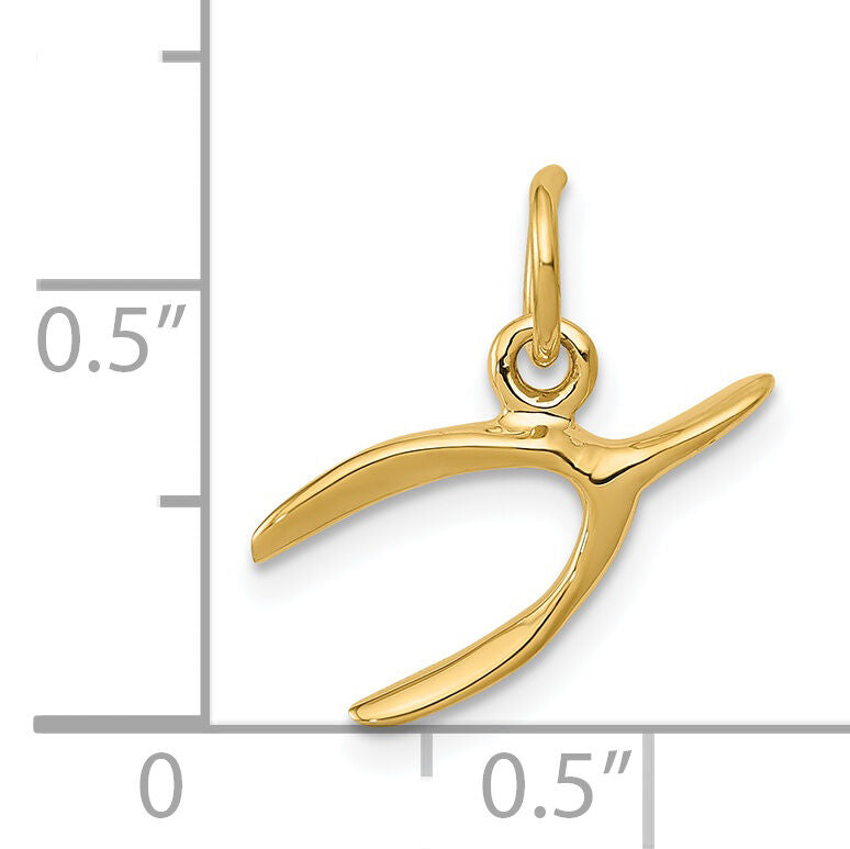 14k Wishbone Charm-XAC336