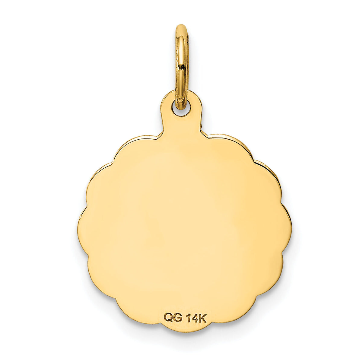 14k Merry Christmas Disc Charm-XAC34