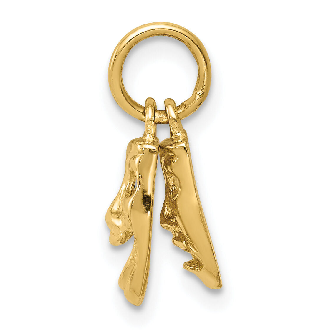 14k Comedy/Tragedy 2-Piece Charm-XAC340