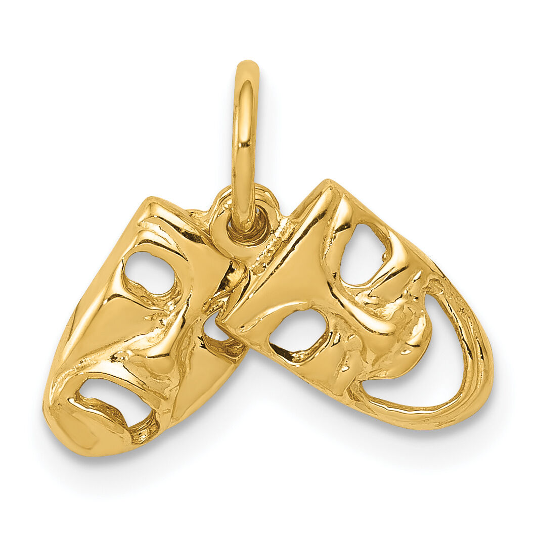 14k Comedy/Tragedy 2-Piece Charm-XAC340
