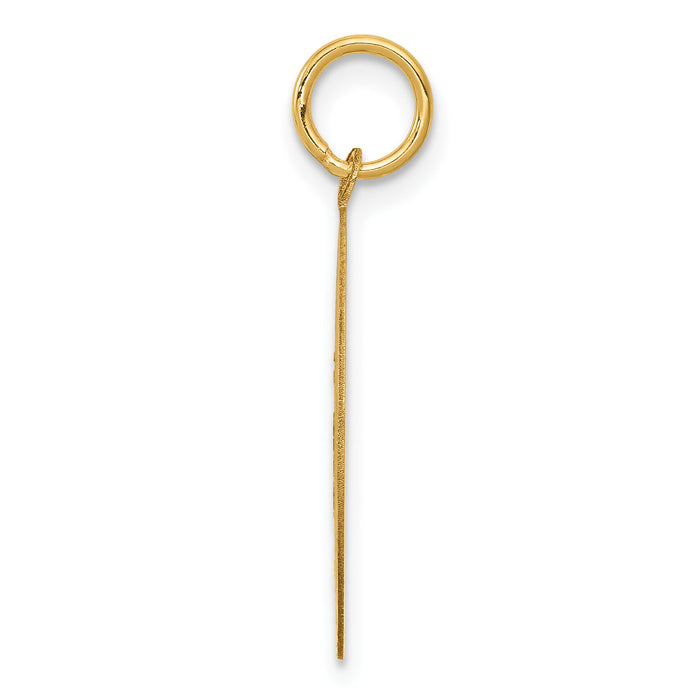 14k Beagle Disc Charm-XAC360