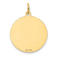 14k Dachshund Disc Charm-XAC367