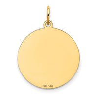 14k German Shepherd Disc Charm-XAC370