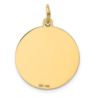 14k Poodle Disc Charm-XAC376