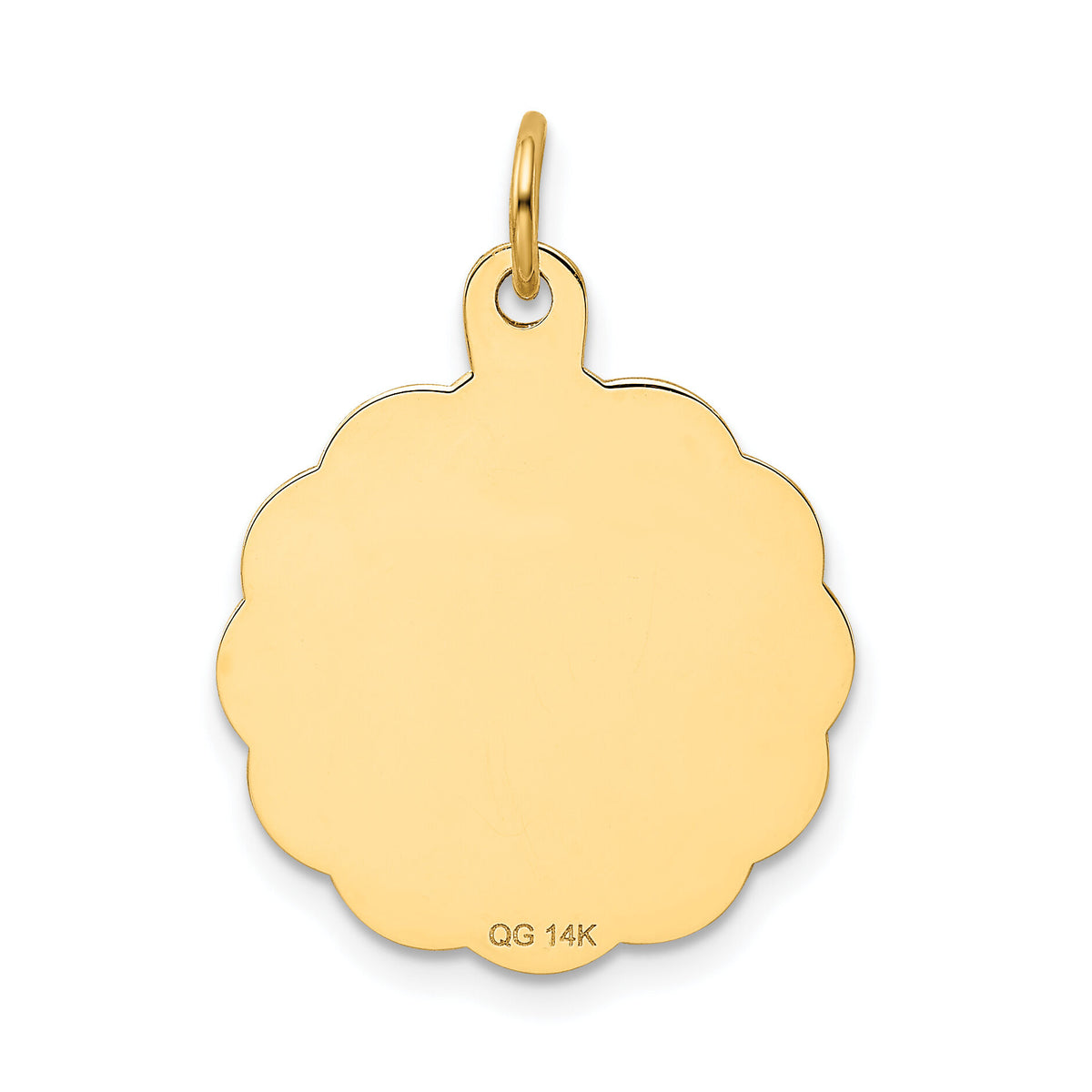 14k Swimming Disc Charm-XAC393