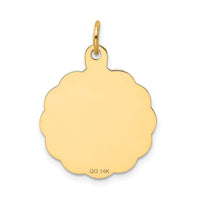 14k Swimming Disc Charm-XAC393