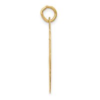 14K WEDDING BELLS Engraveable Disc Charm-XAC483