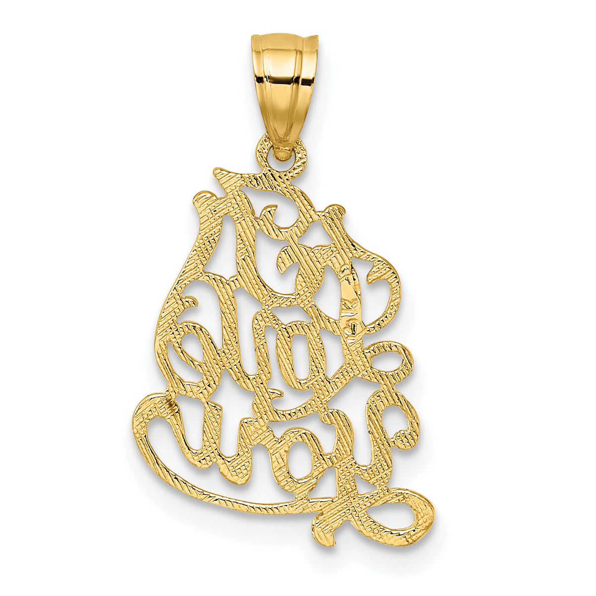 14K I LOVE YOU Script Charm-XAC485