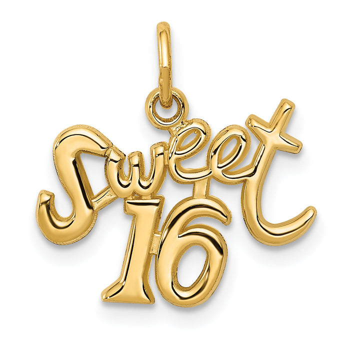 14k SWEET 16 Charm-XAC49