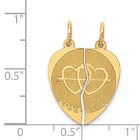 14k Break-apart I LOVE YOU Charm-XAC497