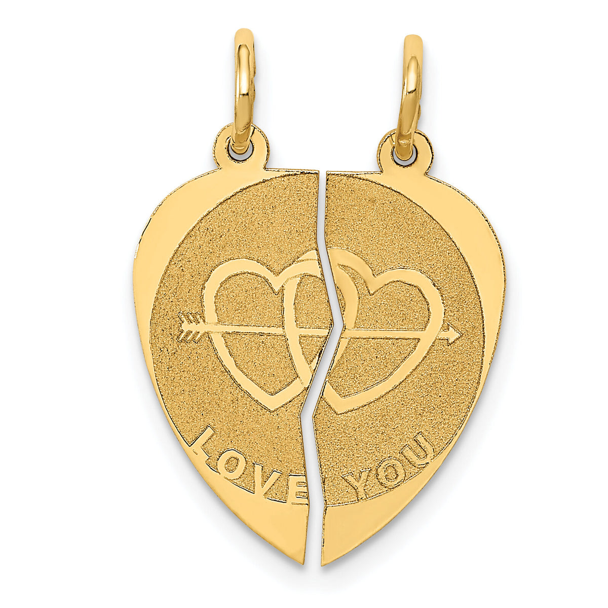 14k Break-apart I LOVE YOU Charm-XAC497