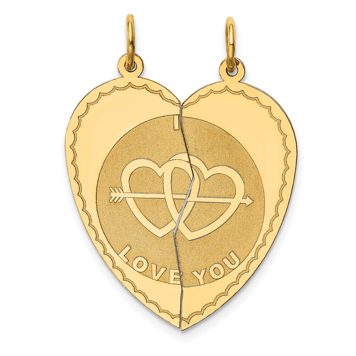 14k Break-apart I LOVE YOU Charm-XAC500