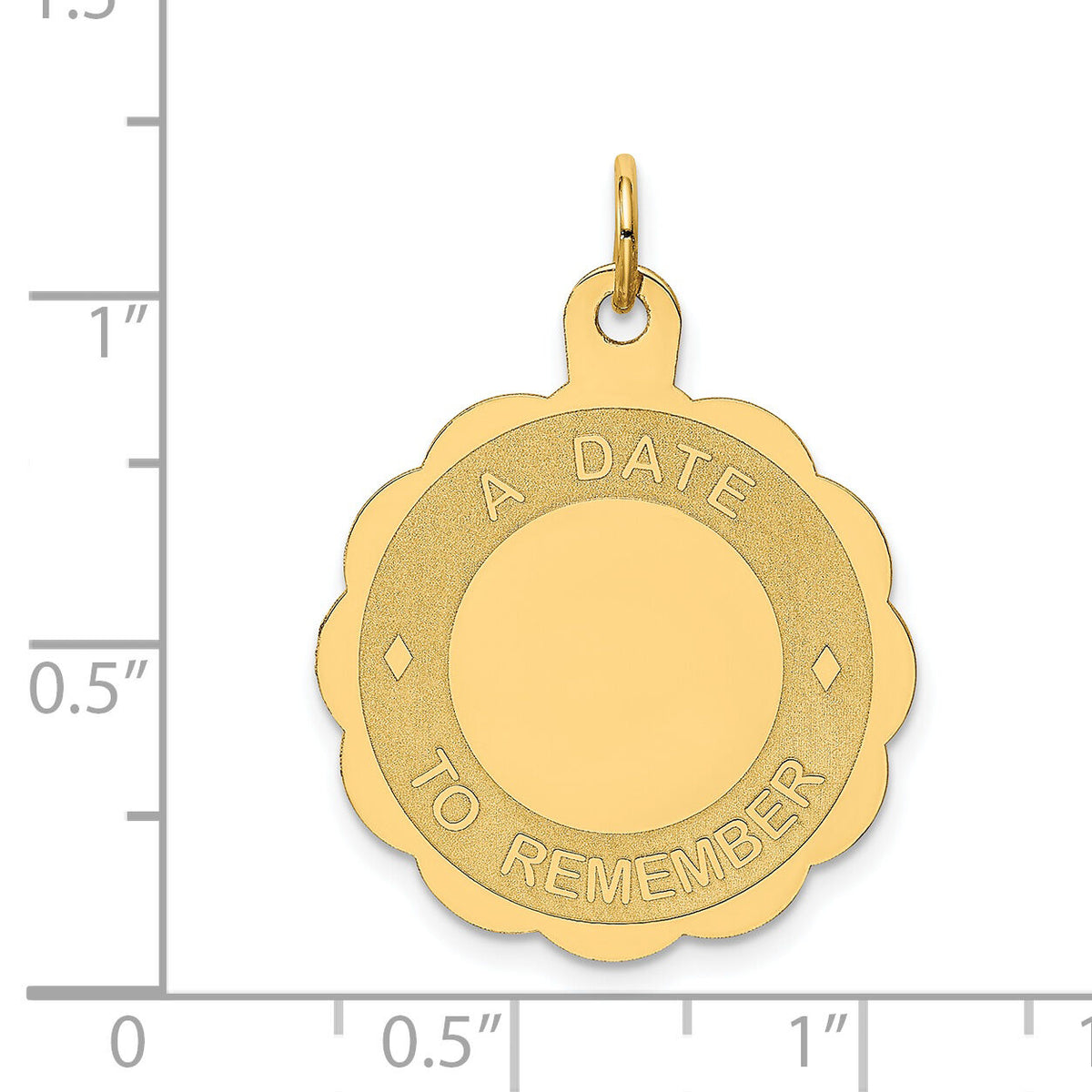 14K A DATE TO REMEMBER Disc Charm-XAC553