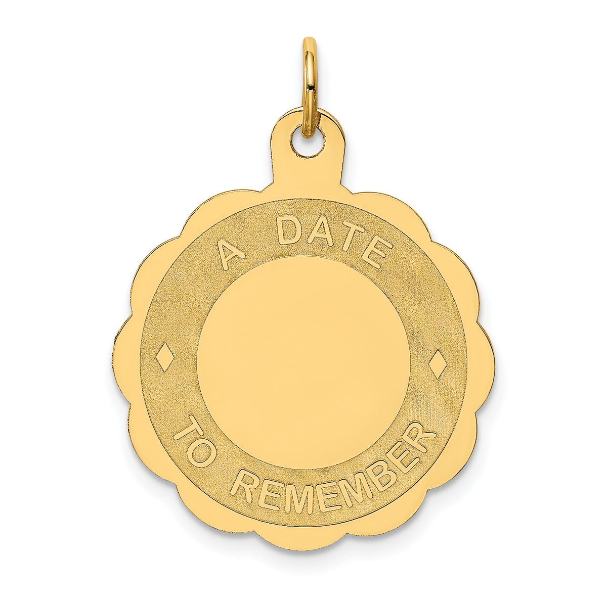 14K A DATE TO REMEMBER Disc Charm-XAC553