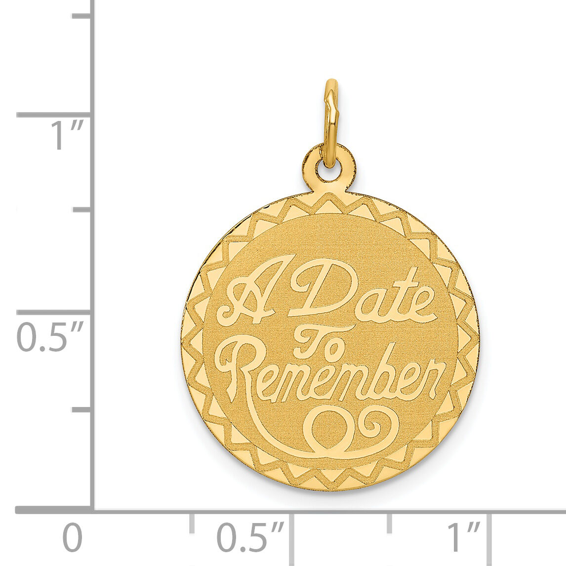 14K A DATE TO REMEMBER Disc Charm-XAC557