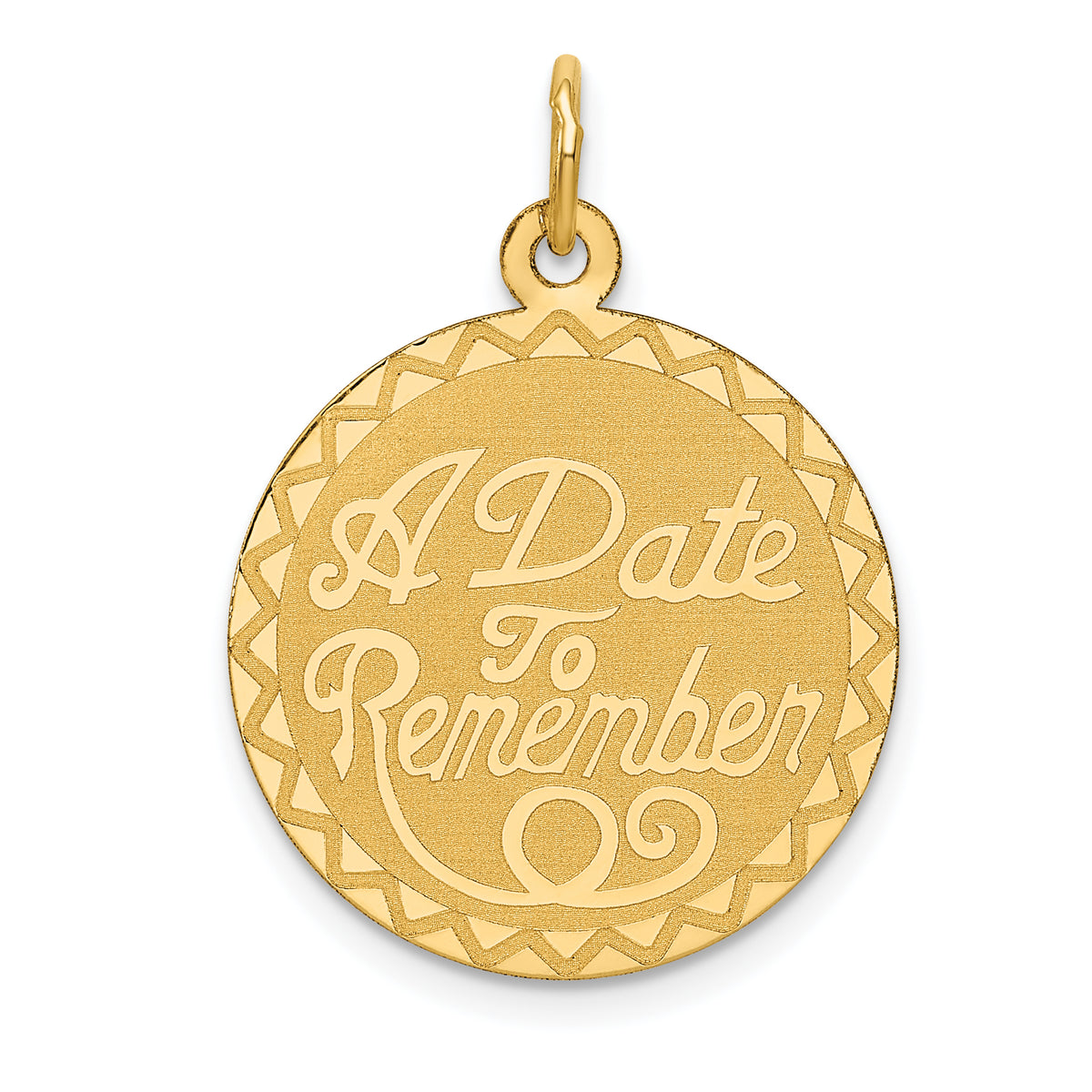 14K A DATE TO REMEMBER Disc Charm-XAC557