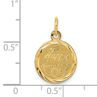 14K HAPPY ANNIVERSARY Charm-XAC568